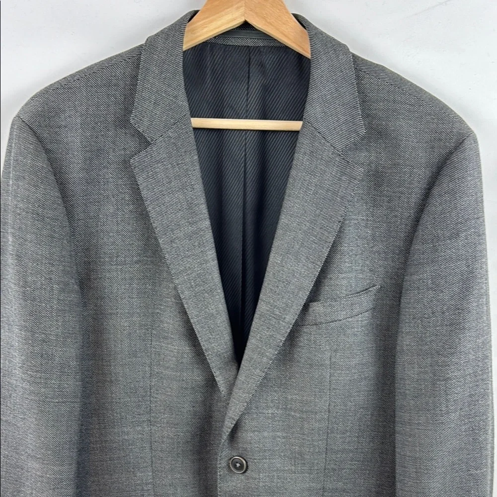 Hugo Boss The Crowley Jacket Wool Cashmere Men's Gray Sport Coat Blazer Size 38R